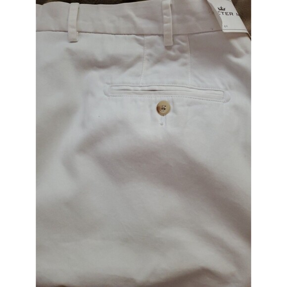 Peter Millar Winston Washed Pima Cotton Twill Shorts Men 42 Stone NWT MC00B31 - Picture 10 of 12